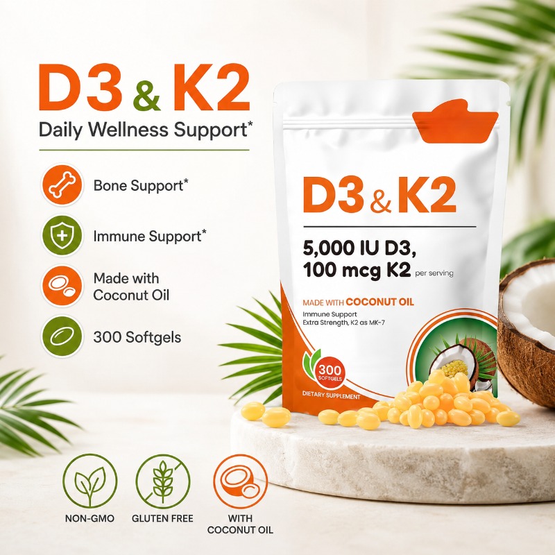 Vitamin D3 K2 Drop - Витамин D3 K2 в мягких капсулах