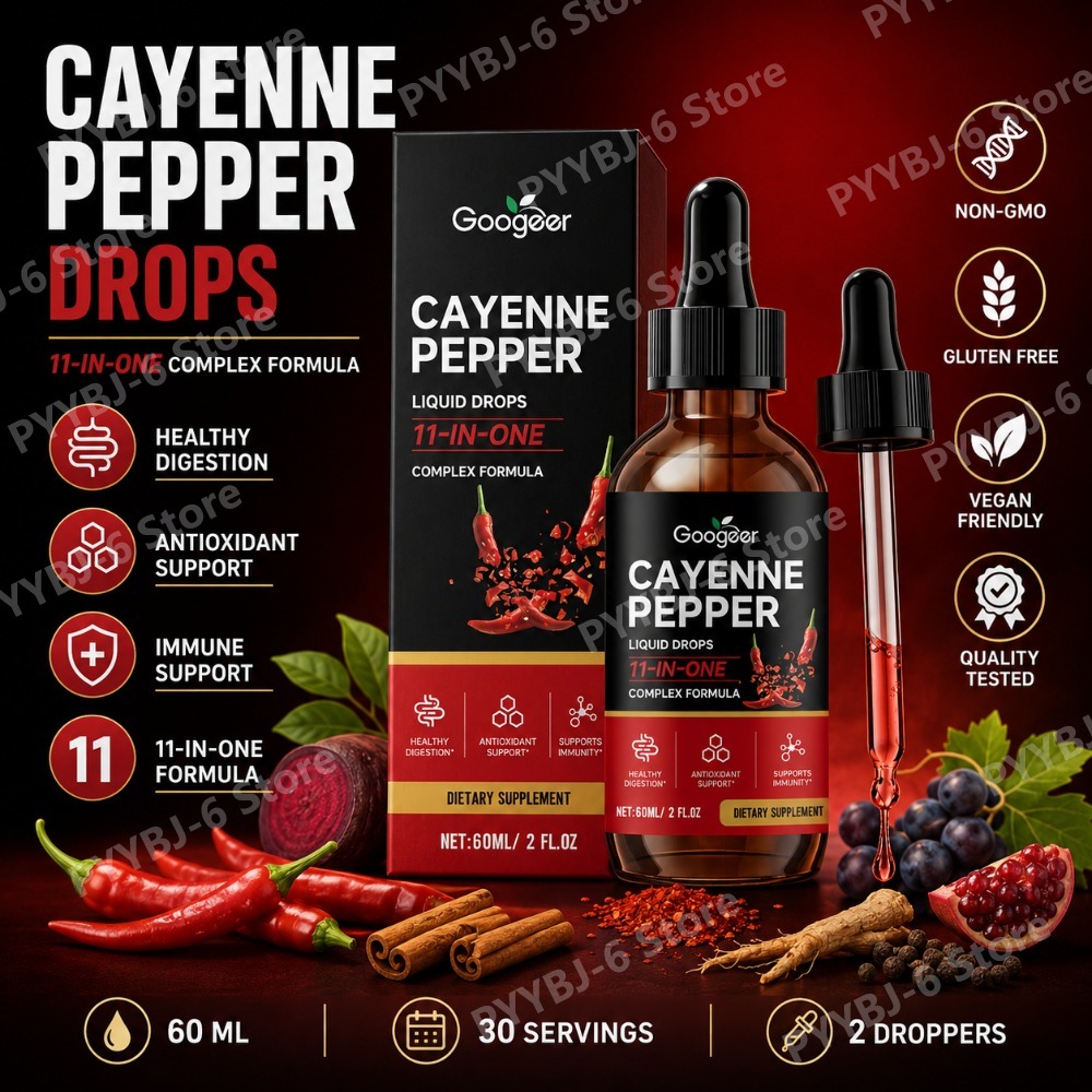 Vitamin D3 K2 Drop - Жидкие капли Googeer Cayenne Pepper 11-в-1