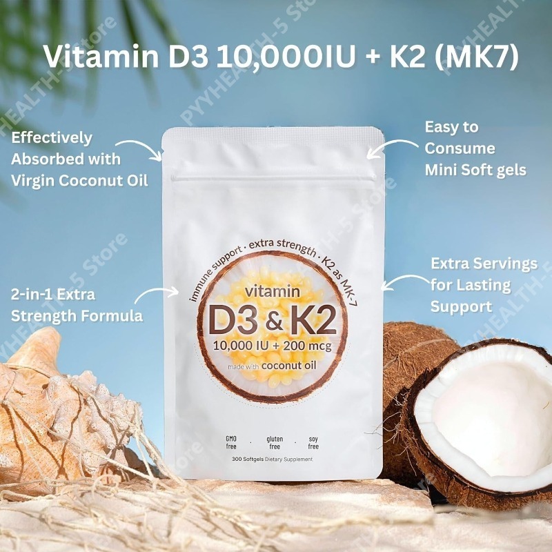 Витамин D3 K2 в мягких капсула – обзор и цена Vitamin D3 K2 Drop