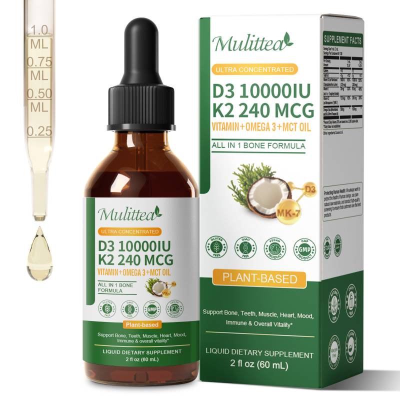 Мультивитамин Mulittea K2+D3,  – обзор и цена Vitamin D3 K2 Drop
