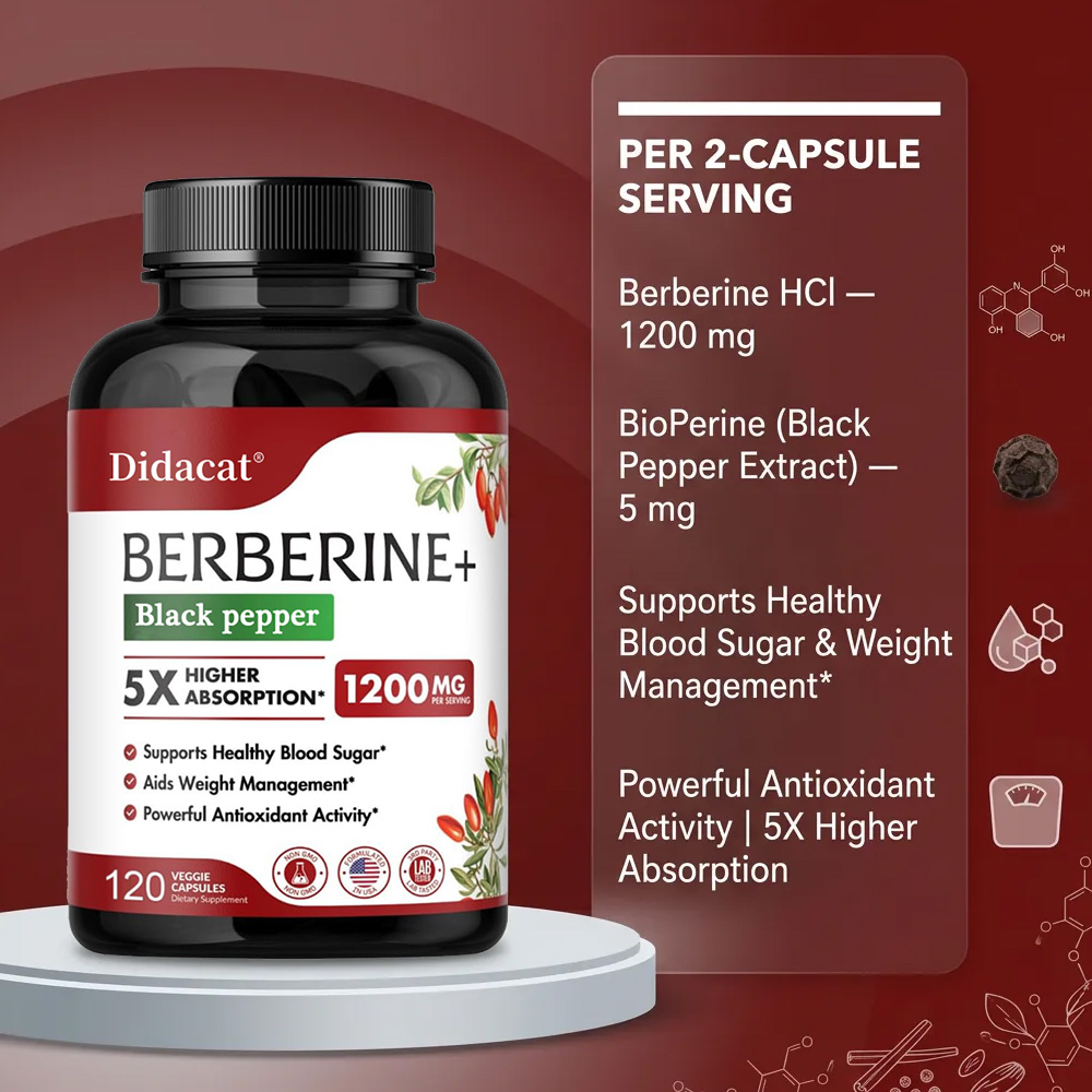 Берберин 1200 мг - Ультрачисты – обзор и цена Berberine Hcl Capsule